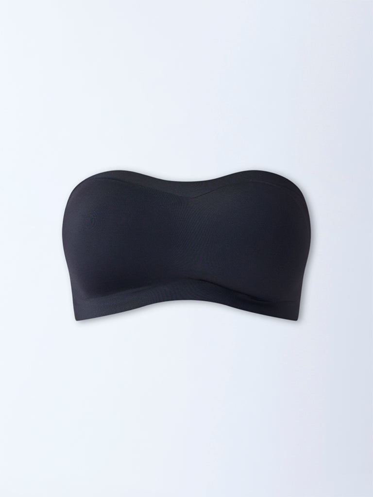 Wunderlove Black Invisible Supergrip Padded Bra