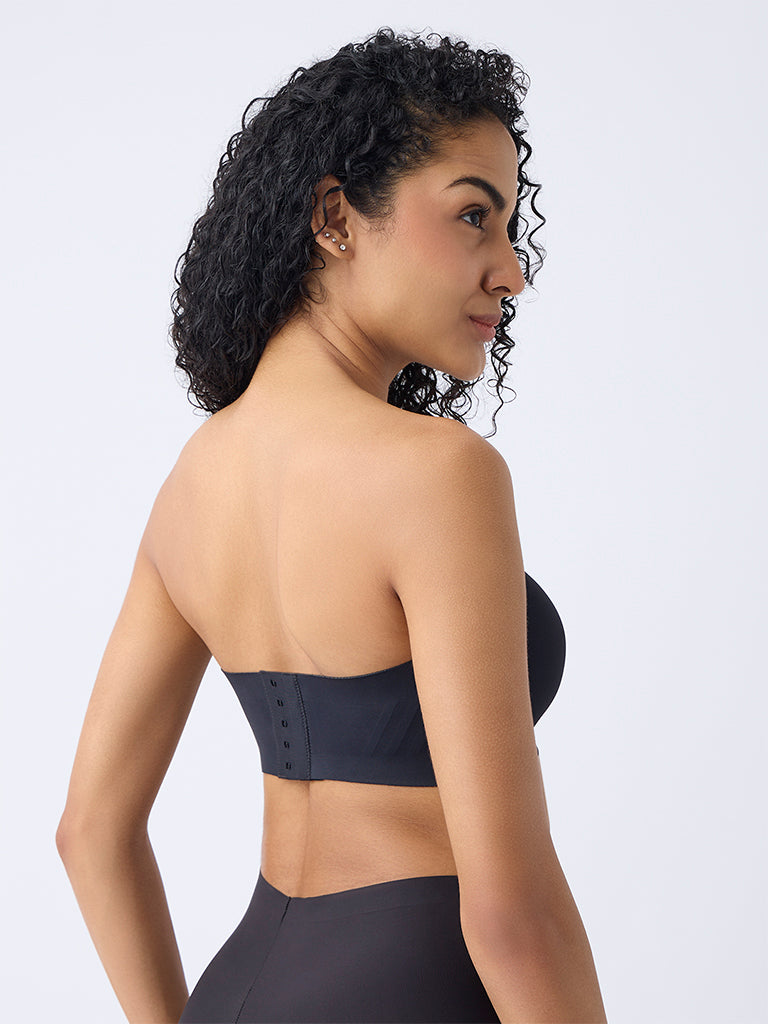 Wunderlove Black Invisible Supergrip Padded Bra