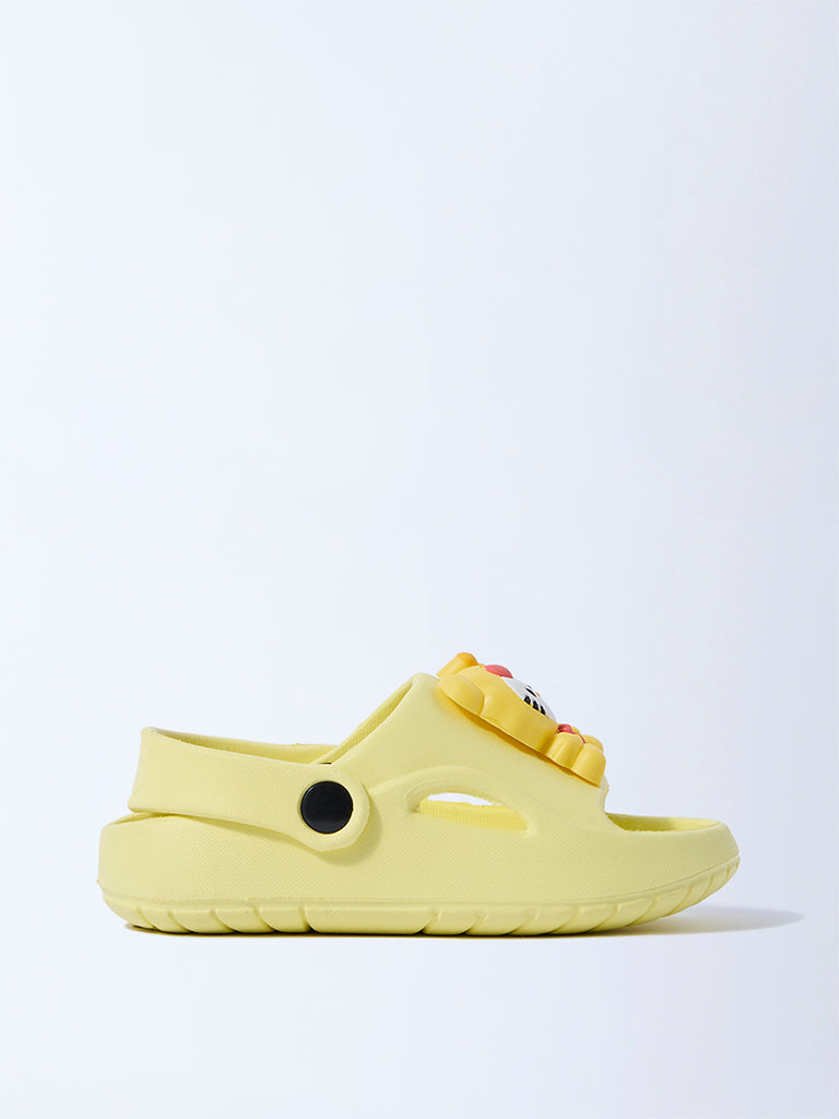 Yellow Hello Kitty Applique Clogs