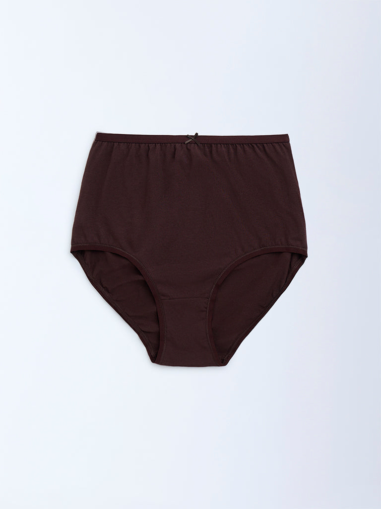Wunderlove 3-Pack Solid Cotton-Blend Full Briefs