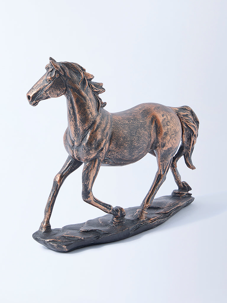 Westside Home Bronze Running Horse Decorative Object