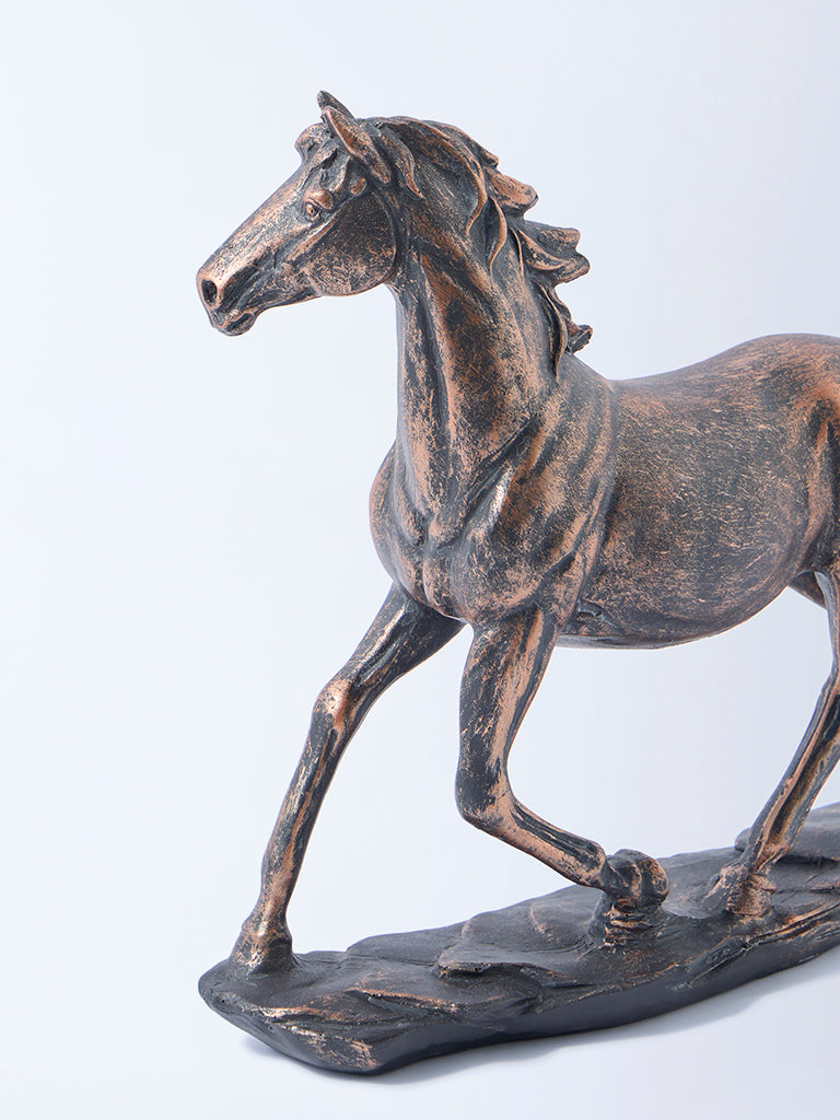 Westside Home Bronze Running Horse Decorative Object