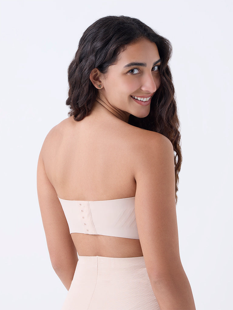 Wunderlove Light Beige Invisible Supergrip Padded Bra