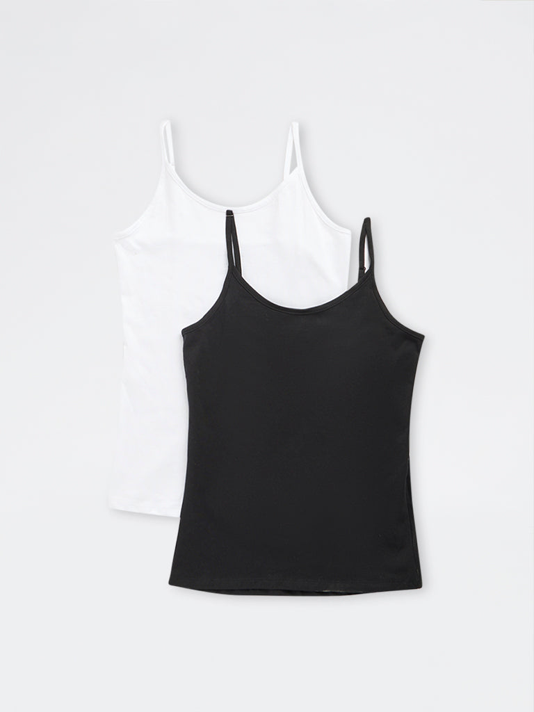 Wunderlove 2-Pack Cotton-Blend Camisoles