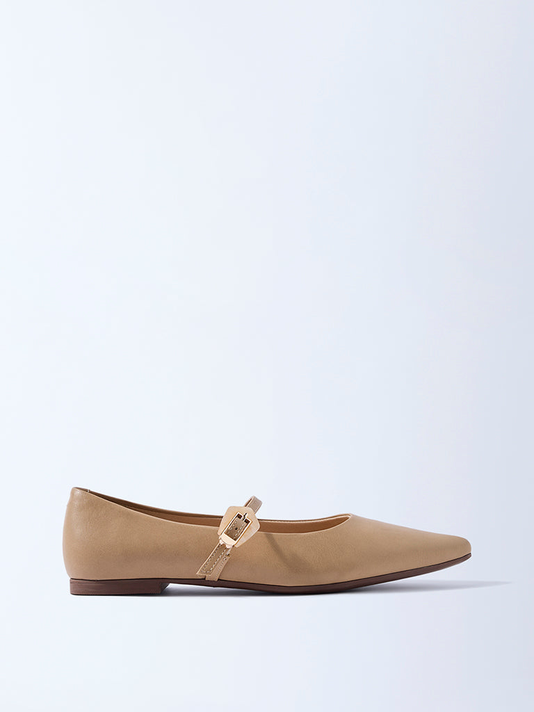 LUNA BLU Beige Mary Jane Shoes