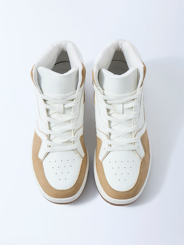 SOLEPLAY Beige Perforated Sneakers