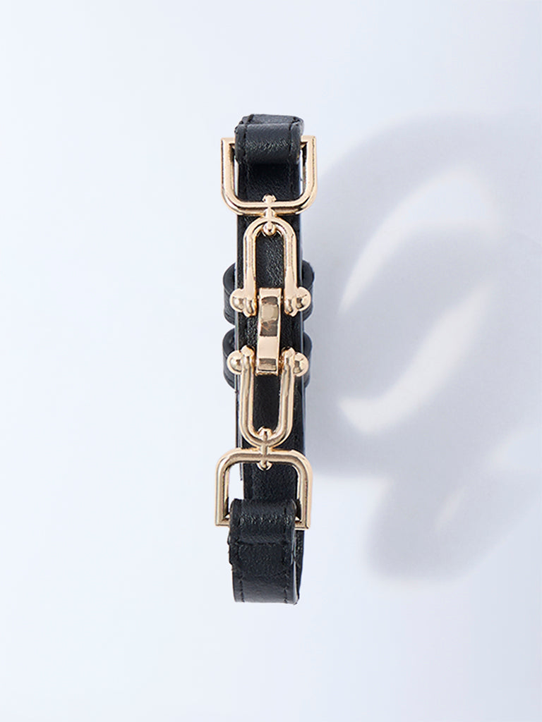 Westside Accessories Black Dress-Buckle Belt