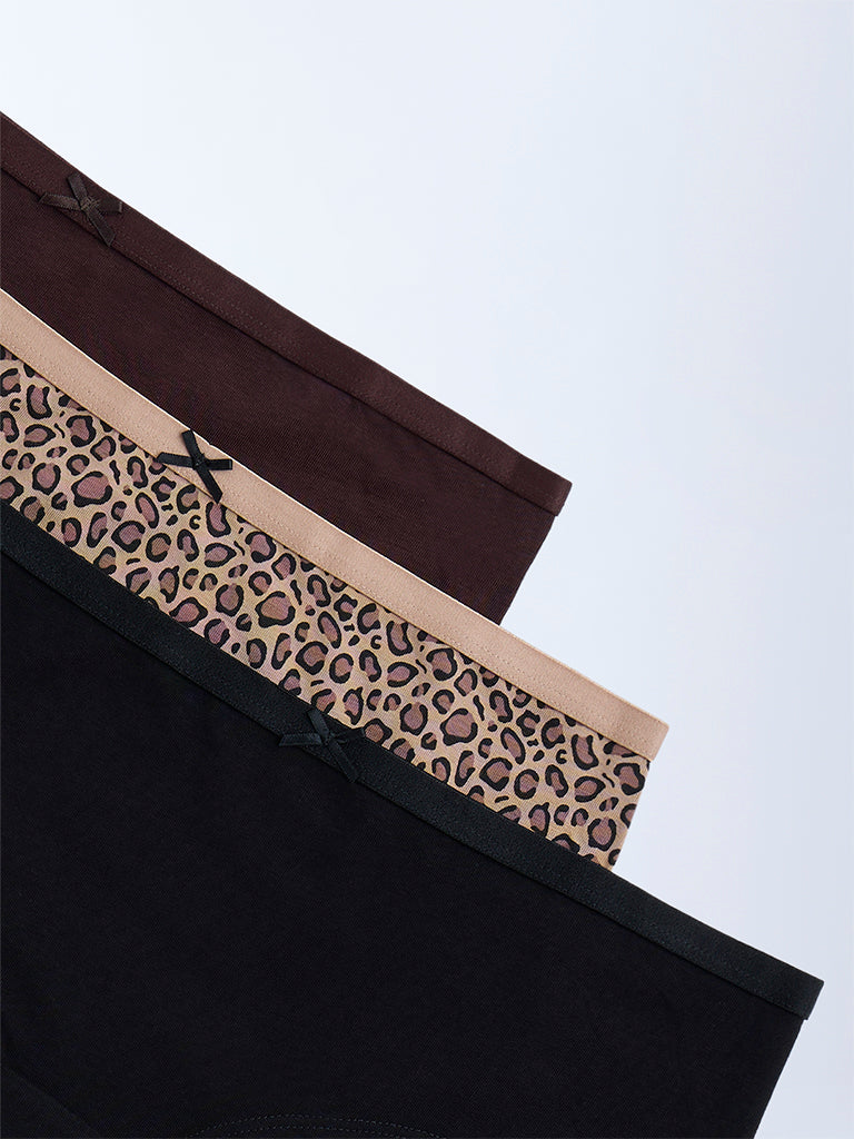 Wunderlove 3-Pack Cotton-Blend Briefs