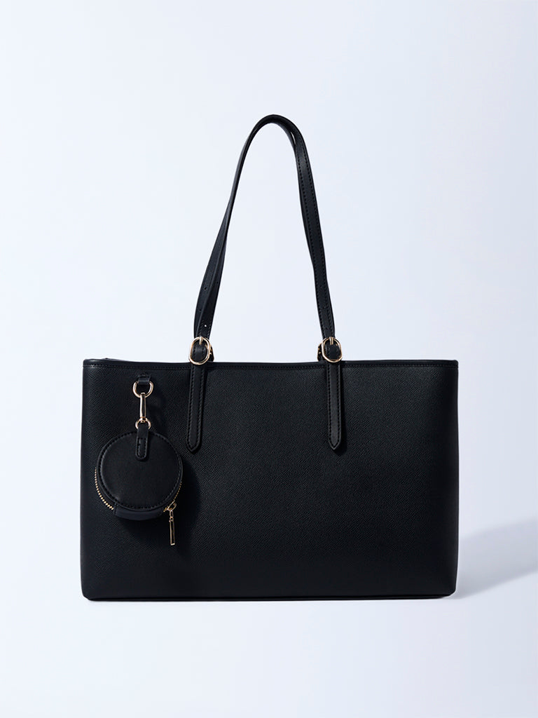 Westside Black Tote Bag with Pouch