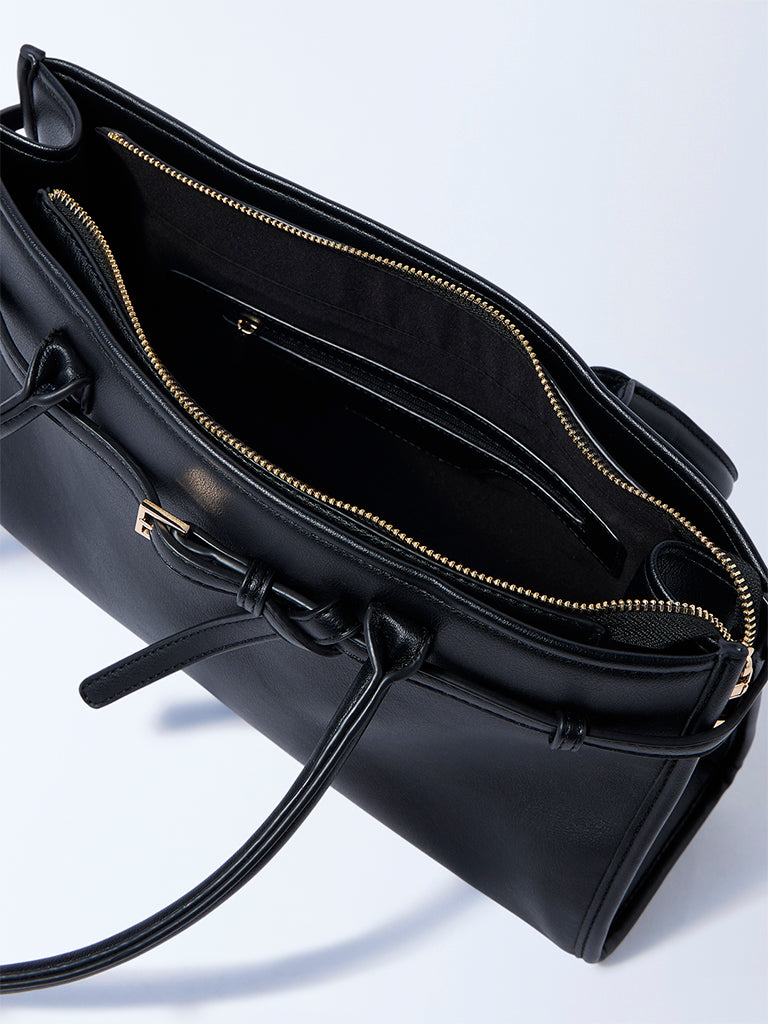 Westside Black Satchel Bag