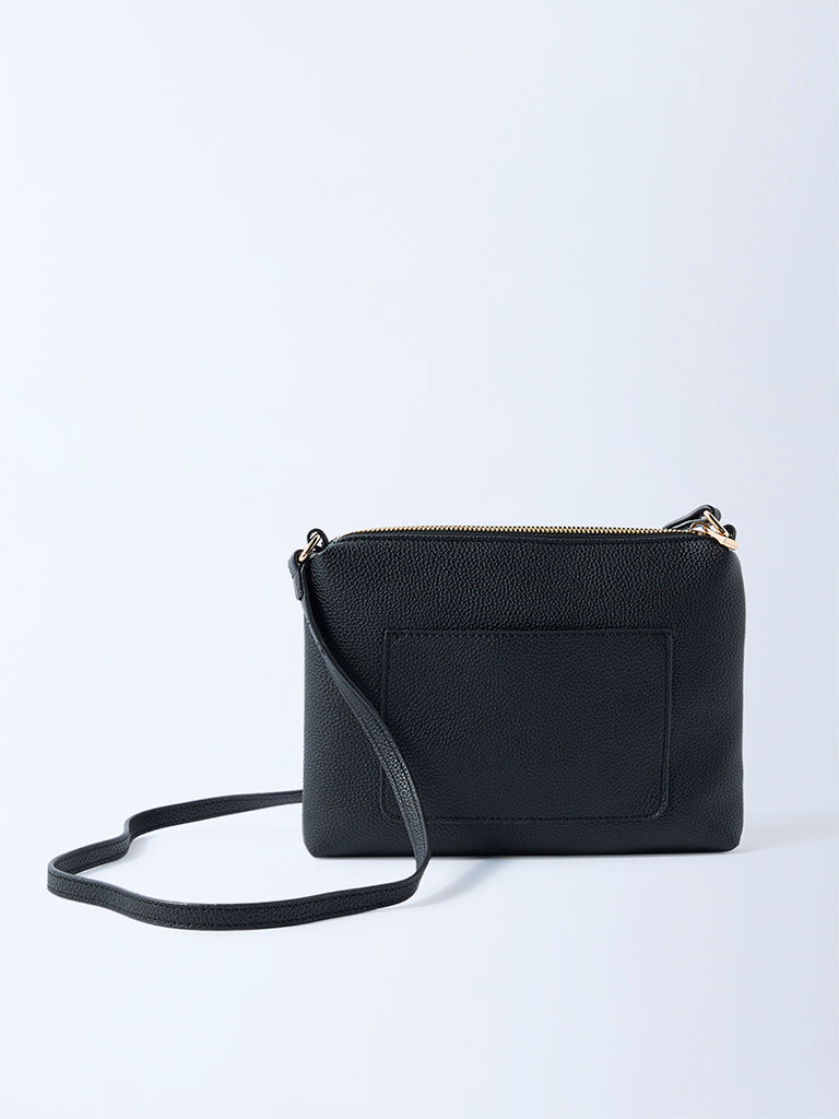 Westside Black Pouch Sling Bag