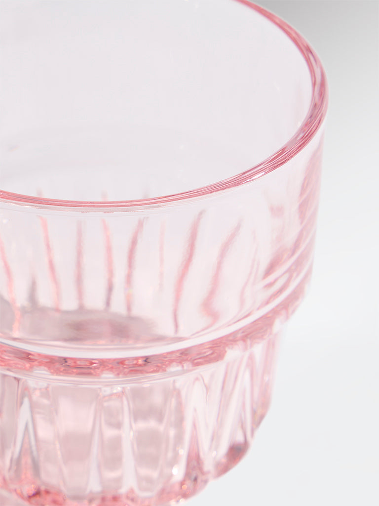 Westside Home Pink Stackable Glass