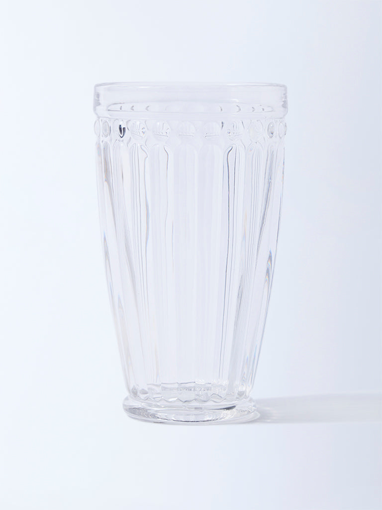 Westside Home Clear Textured Hi-Ball Glass