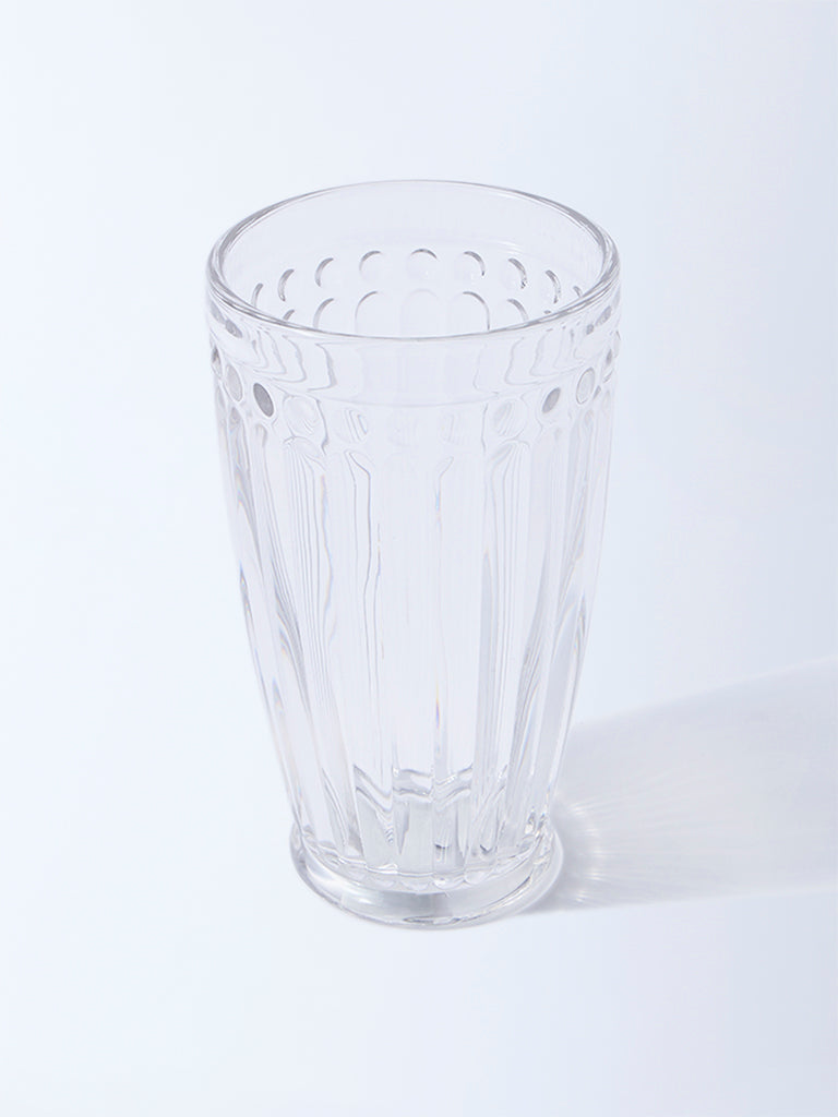 Westside Home Clear Textured Hi-Ball Glass
