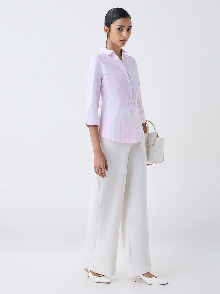 Wardrobe Pink Striped Shirt