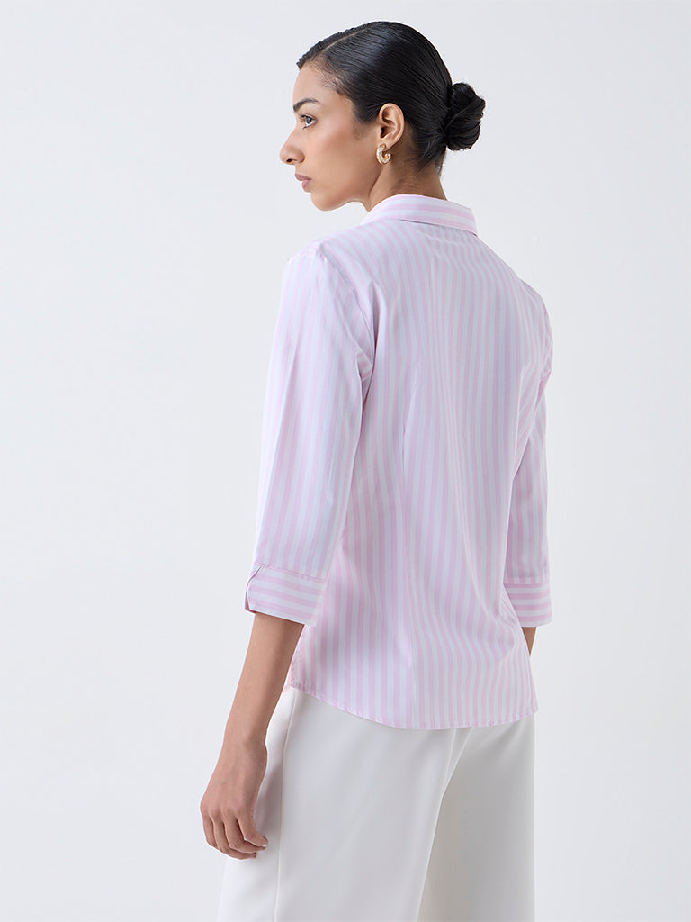 Wardrobe Pink Striped Shirt