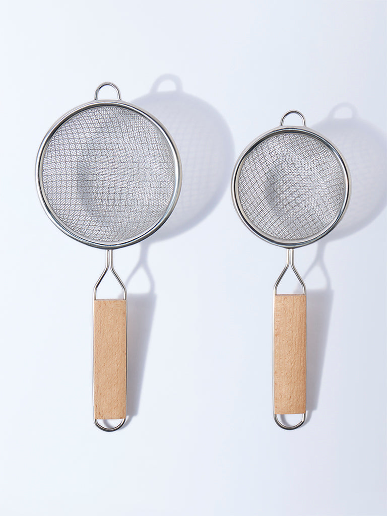 Westside Home Silver Strainers (Set of 2)