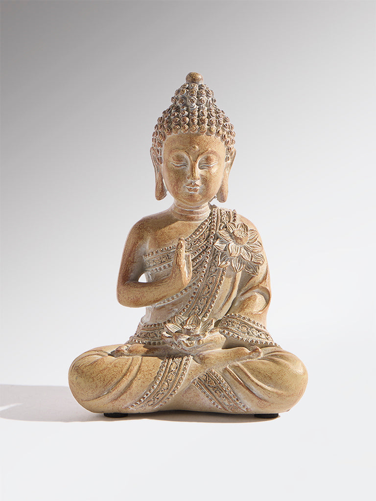Westside Home Brown Resin Sitting Buddha Decorative Object