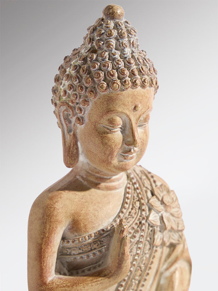 Westside Home Brown Resin Sitting Buddha Decorative Object