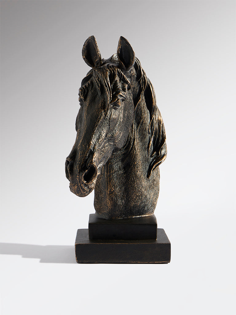 Westside Home Bronze Horse Head Decorative Object