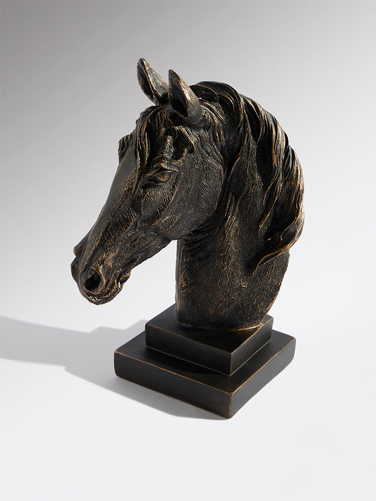 Westside Home Bronze Horse Head Decorative Object