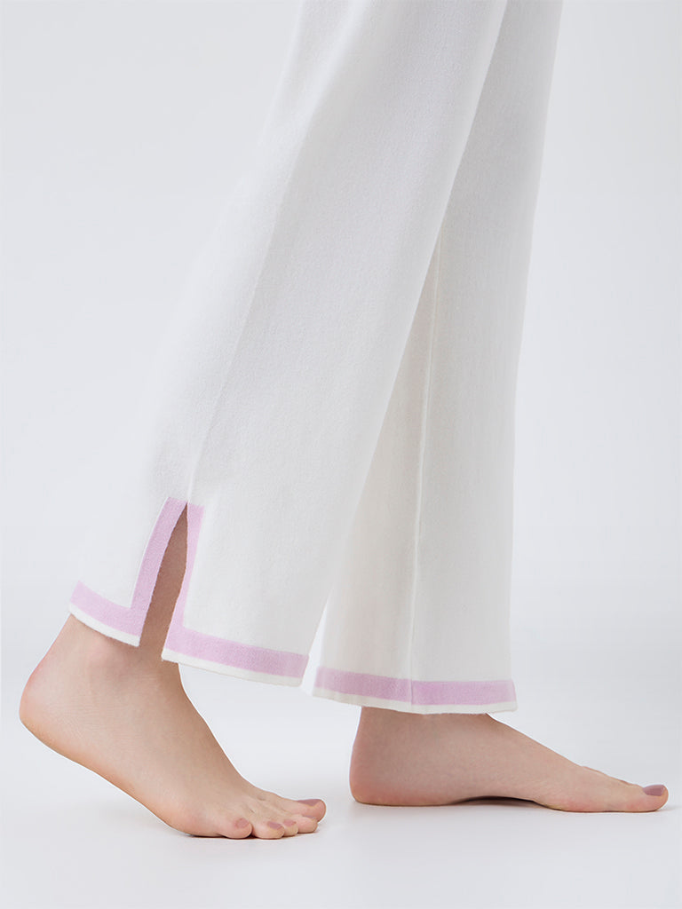 Wunderlove Off-White High-Rise Pants