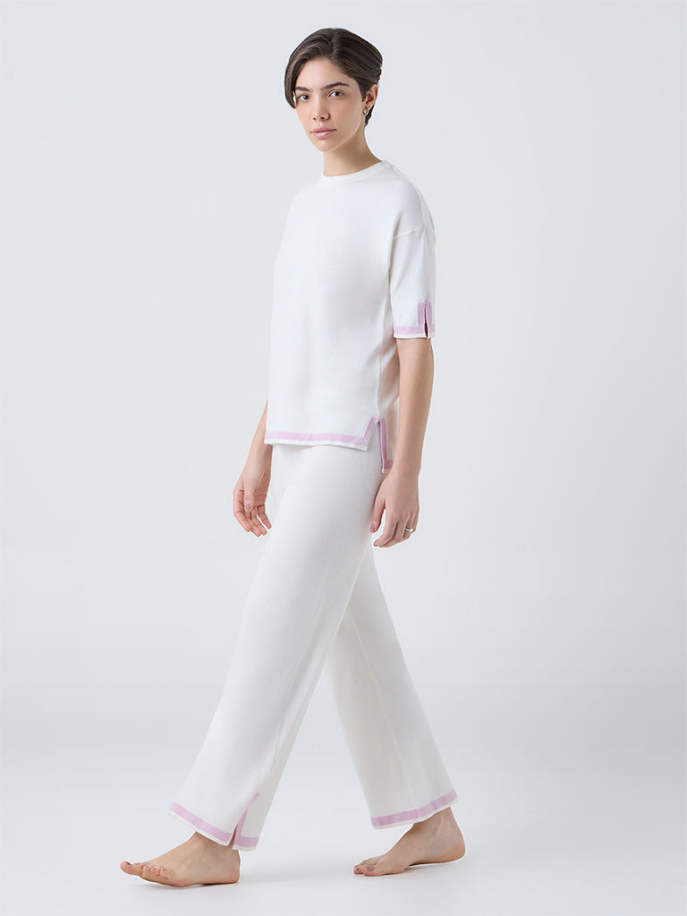 Wunderlove Off-White Solid Top