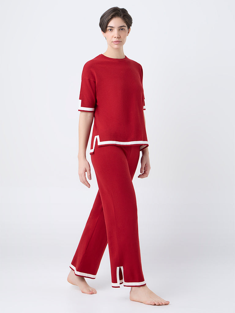 Wunderlove Red Solid Top
