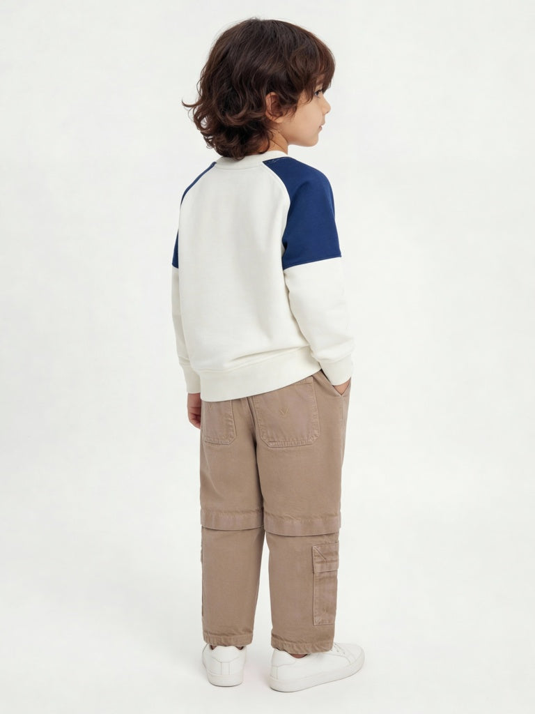 HOP Kids Boys Brown Relaxed-Fit Mid-Rise Jeans