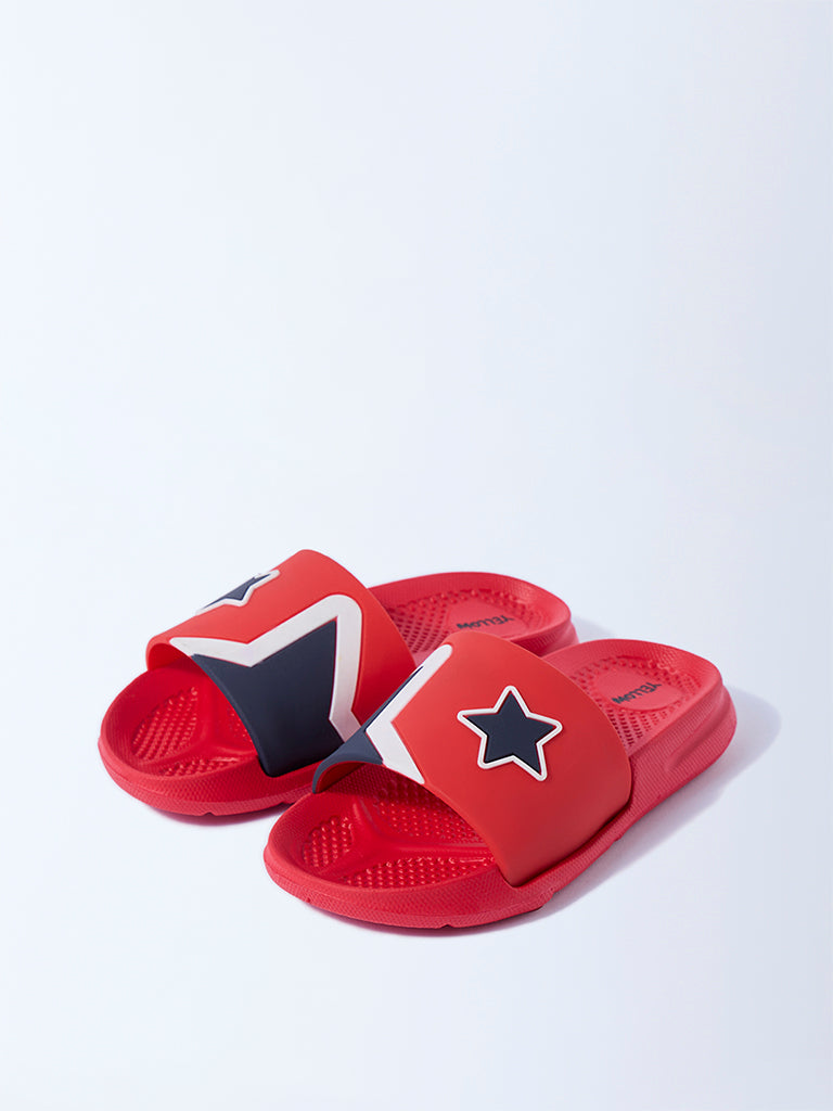 Yellow Red Star-Design Slides