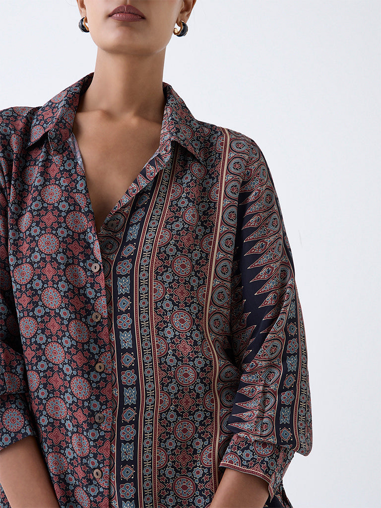 Zuba Multicolour Bagru Pattern Tunic