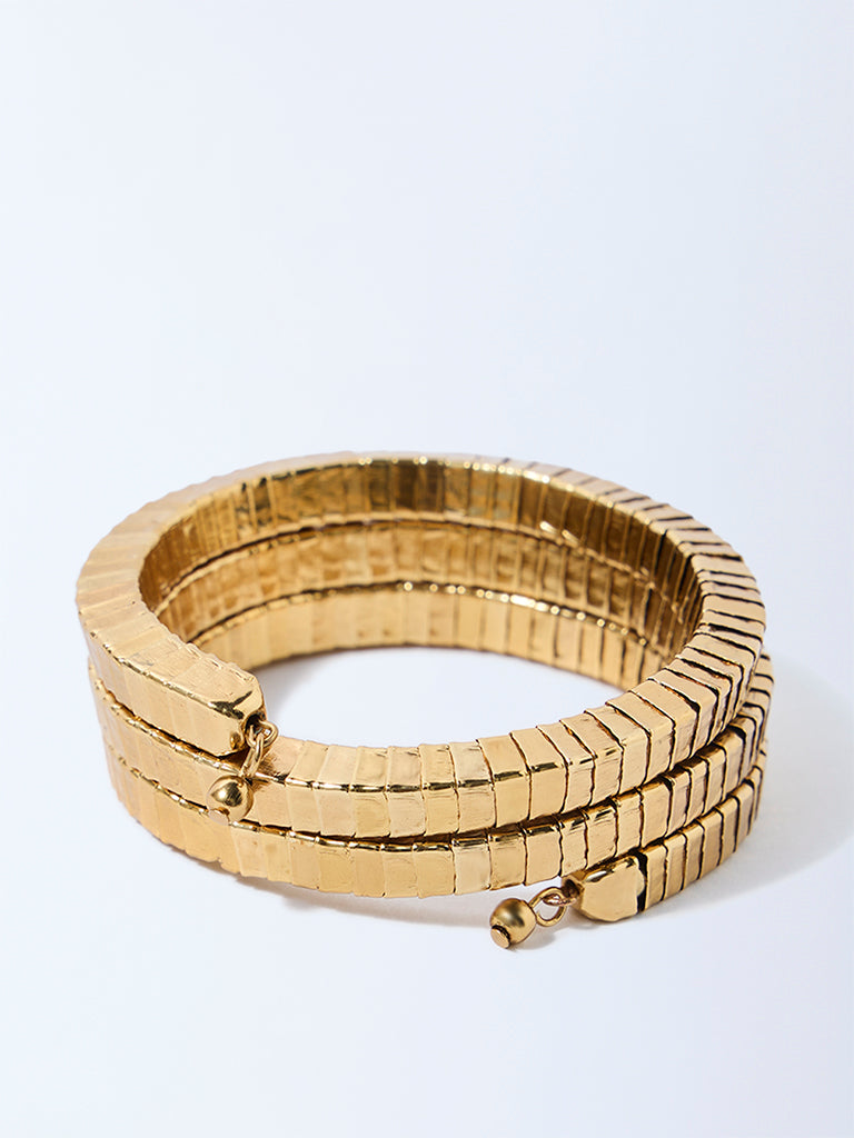 Westside Accessories Gold Coil Bracelet