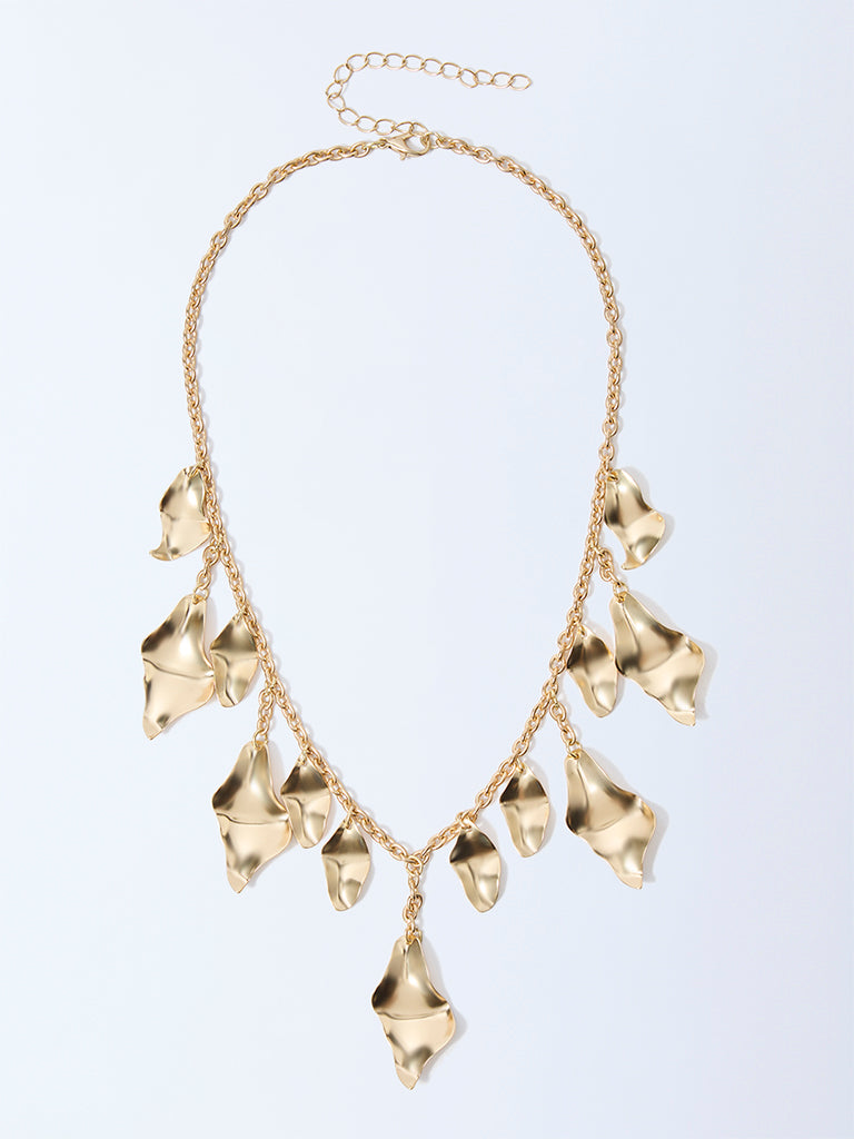 Westside Accessories Gold Molten Statement Necklace