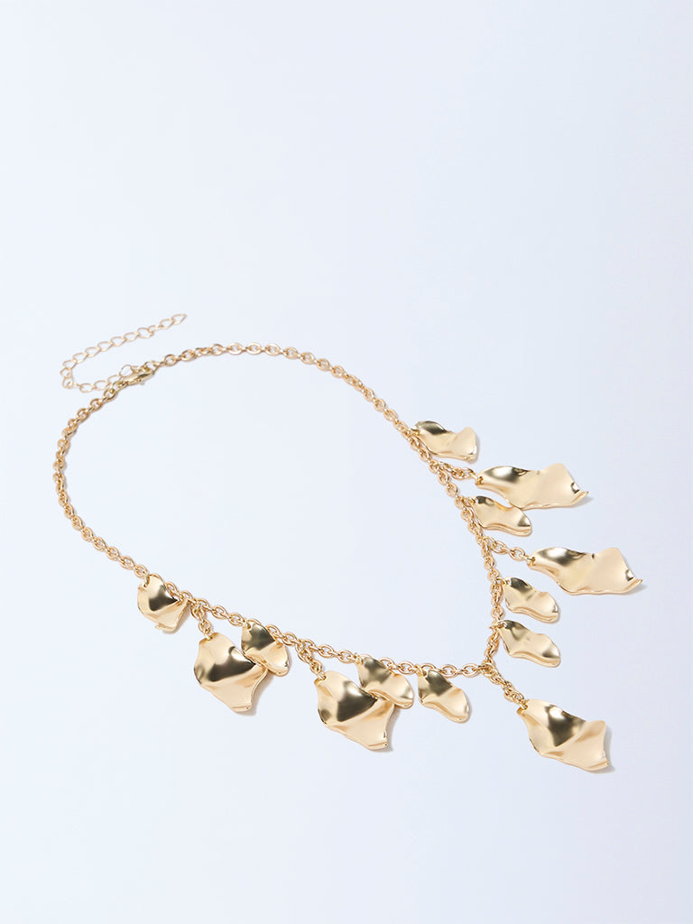 Westside Accessories Gold Molten Statement Necklace