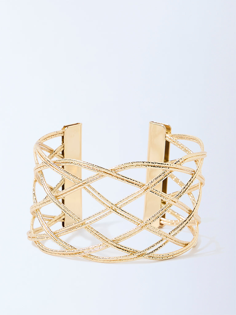Westside Accessories Gold Open Statement Cuff