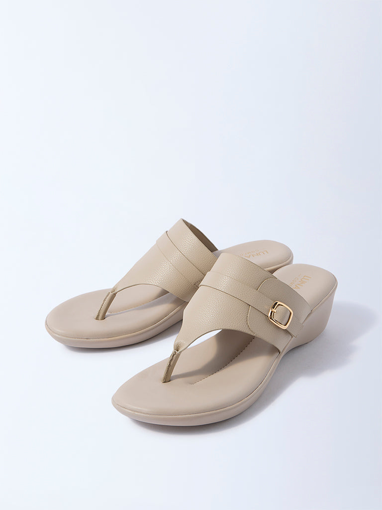 LUNA BLU Ivory Comfort Sandals