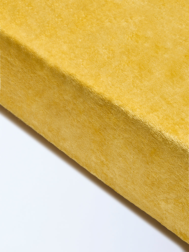 Westside Home Mustard Queen Bed Fleece Blanket