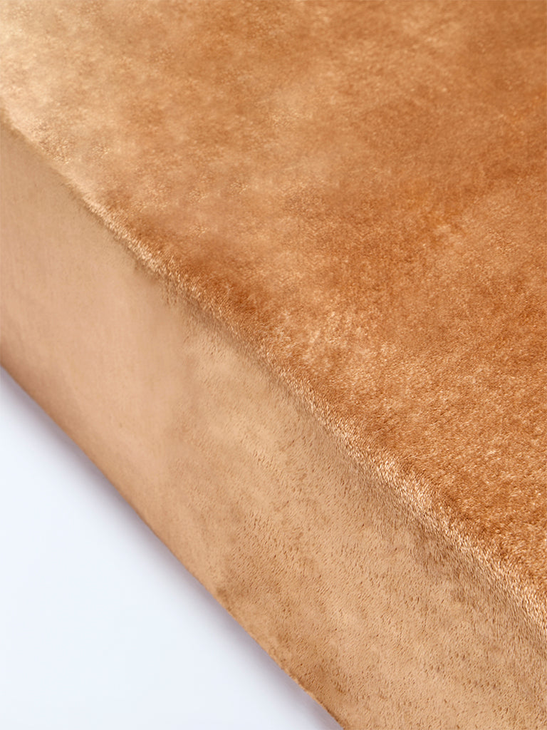 Westside Home Brown Single Bed Fleece Blanket
