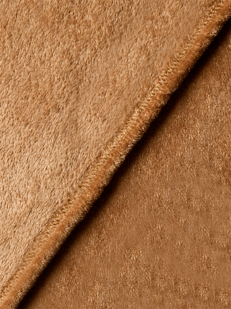 Westside Home Brown Queen Bed Fleece Blanket