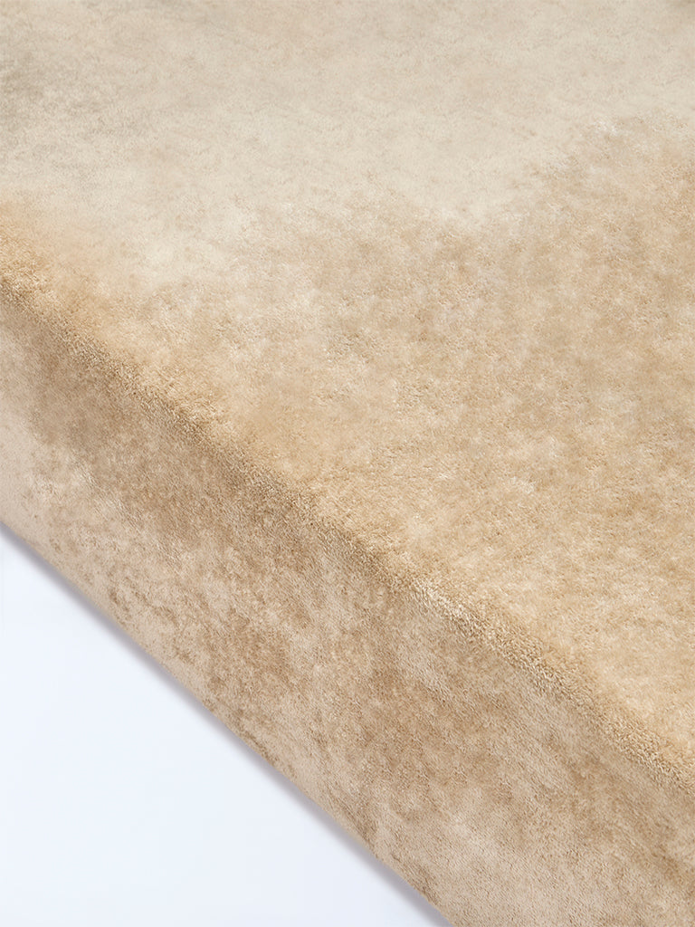 Westside Home Beige Single Bed Fleece Blanket