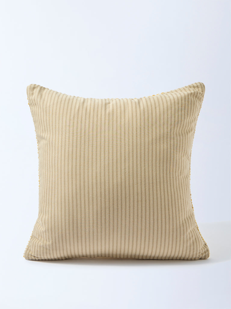 Westside Home Yellow Striped Cushion Cover