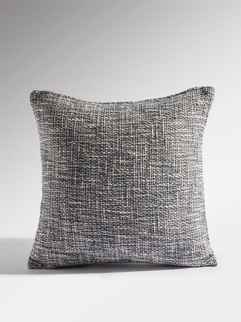 Westside Home Dusty Blue Woven-Textured Cushion Cover