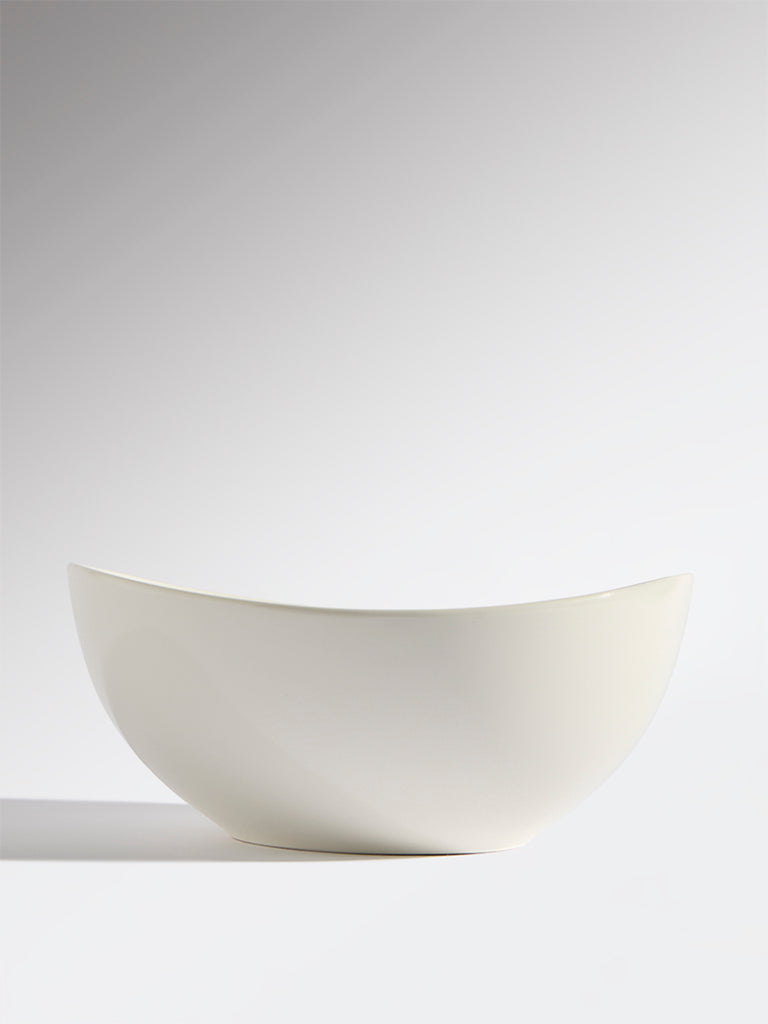 Westside Home White Organic Bowl - Large