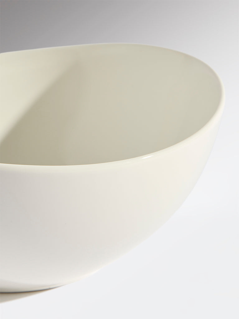Westside Home White Organic Bowl - Large