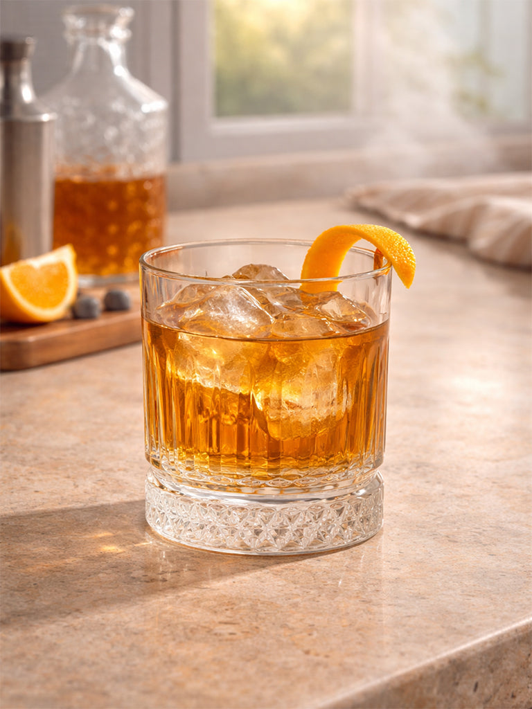 Westside Home Clear Textured Water Glass