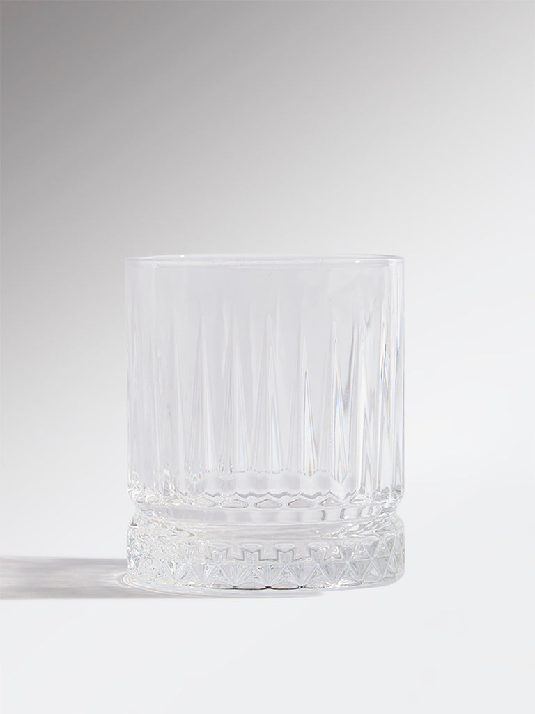 Westside Home Clear Textured Whiskey Glass