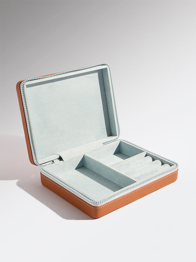 Westside Home Tan Jewellery Box - Small