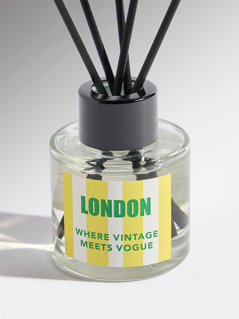 Westside Home Yellow London Fragrance Diffuser with Five Reed Sticks