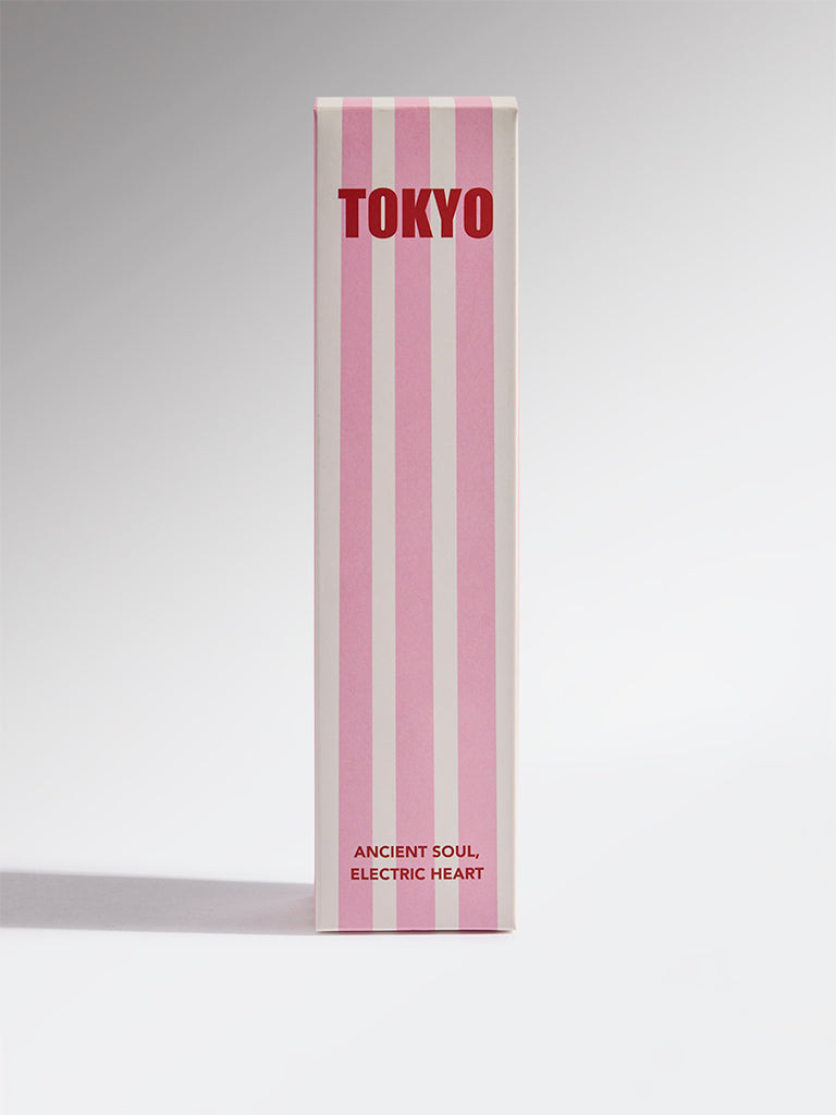 Westside Home Pink Tokyo Fragrance Diffuser with Five Reed Sticks