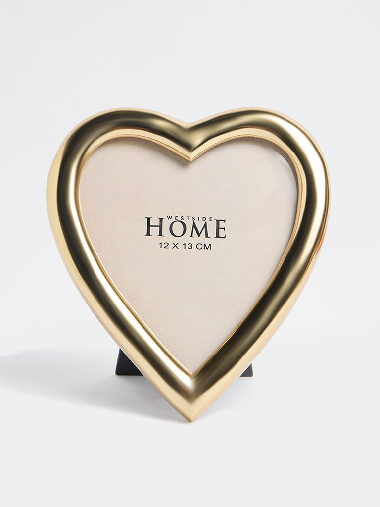 Westside Home Gold Metal Heart Photo Frame